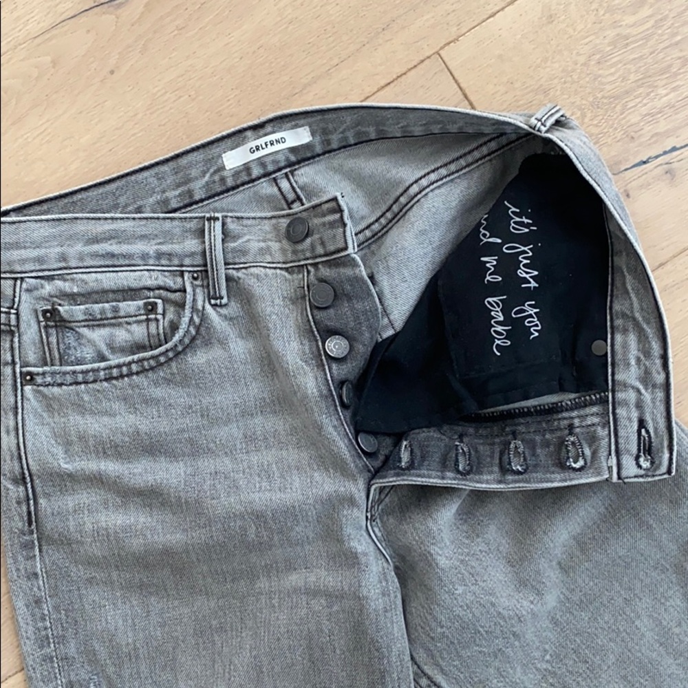 Grlfrnd gray wash jeans